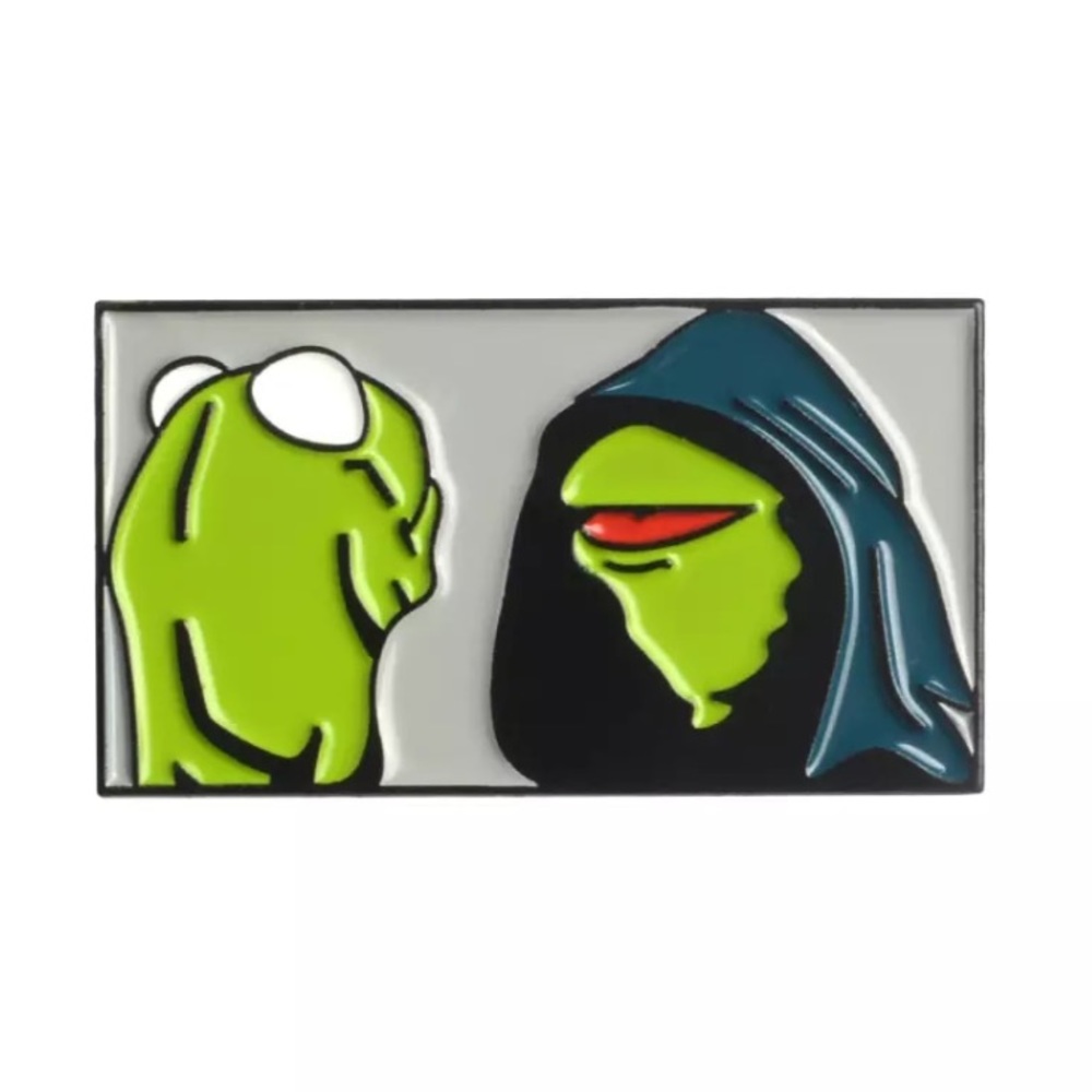 6/$30 Petty Kermit The Frog Conscience Enamel Pin